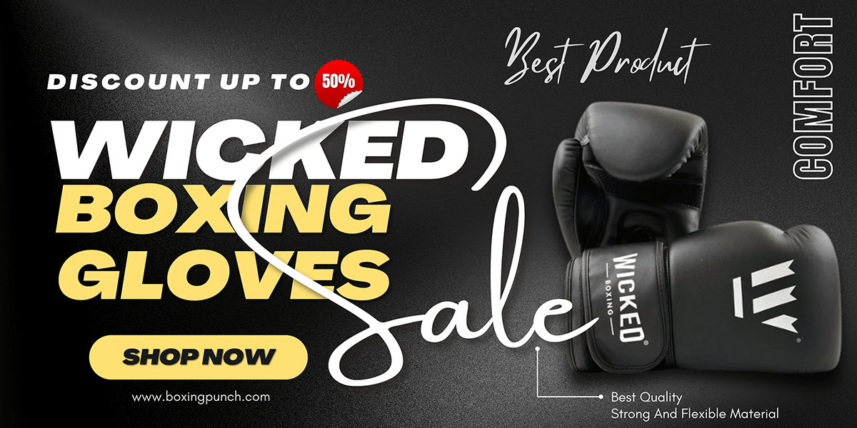 Wicked Black Synthetic Boxing Gloves by Boxing Punch