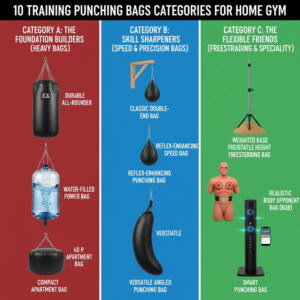 Top 10 Punching Bags for Home Training (Expert Guide) 12 10 Training Punching Bags Categories for Home Gym