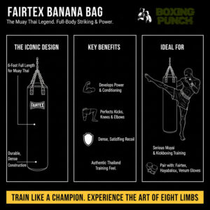 Top 10 Punching Bags for Home Training (Expert Guide) 23 Fairtex Banana Punch Bag (the Muay Thai Legend)