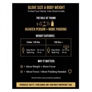 How to Choose the Perfect Boxing Glove Size 6 How Your Body Weight Influences Glove Size Selection