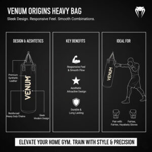 Top 10 Punching Bags for Home Training (Expert Guide) 22 Venum Origins Boxing Heavy Bag