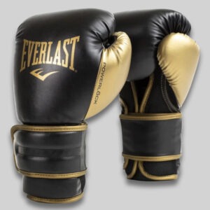 Everlast Powerlock 2 Training Boxing Gloves 10oz Black Gold