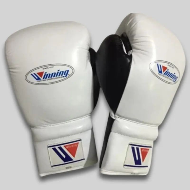 Winning Cowhide Lace-Up Boxing Gloves for Training and Sparring