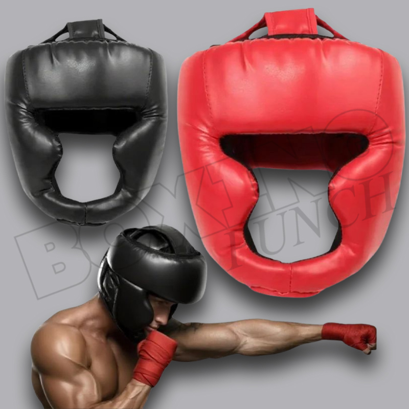 Leather Boxing Helmet